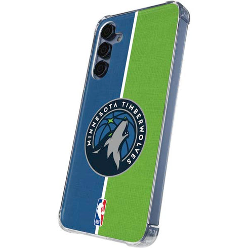 NBA Minnesota Timberwolves Canvas Galaxy A35 5G Clear Case